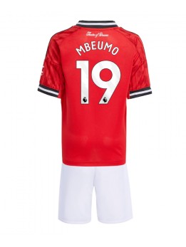 Billige Manchester United Bryan Mbeumo #19 Hjemmedraktsett Barn 2025-26 Kortermet (+ Korte bukser)